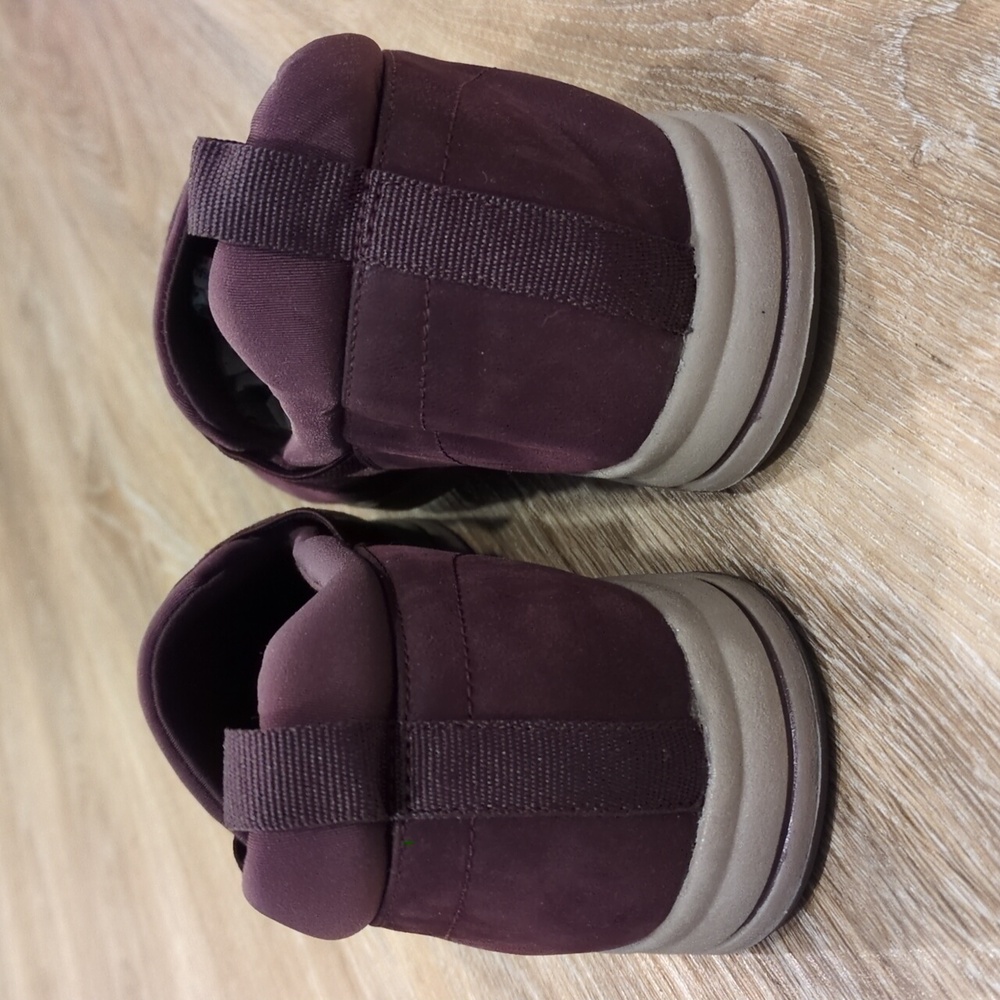 💜Clarks Cloudsteppers Women's Slip-On Plum & Gray Shoes size 8💜 NICE!!!💜 - Picture 4 of 10